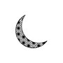 Wallity Crescent 2 - Accesorio decorativo de pared de metal Negro